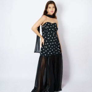 Noir Polka Dot Dress - women’s everyday outfits perfect for daily styling.